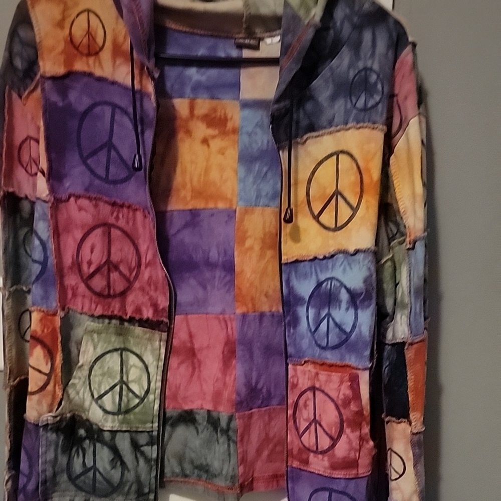 Colorful Peace Sign Jacket